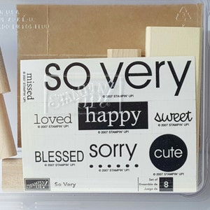 So Very - Stampin' Up! Ensemble de timbres en caoutchouc