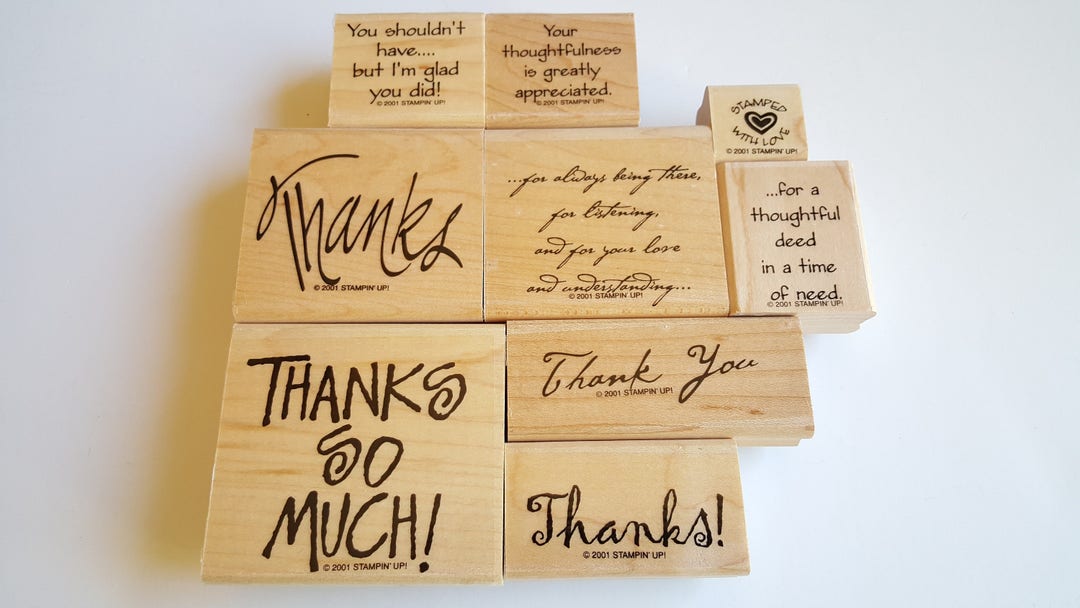 Many Thanks - Stampin' Up! Rubber Stamp Set - Rubber Stamps - Stampin ...