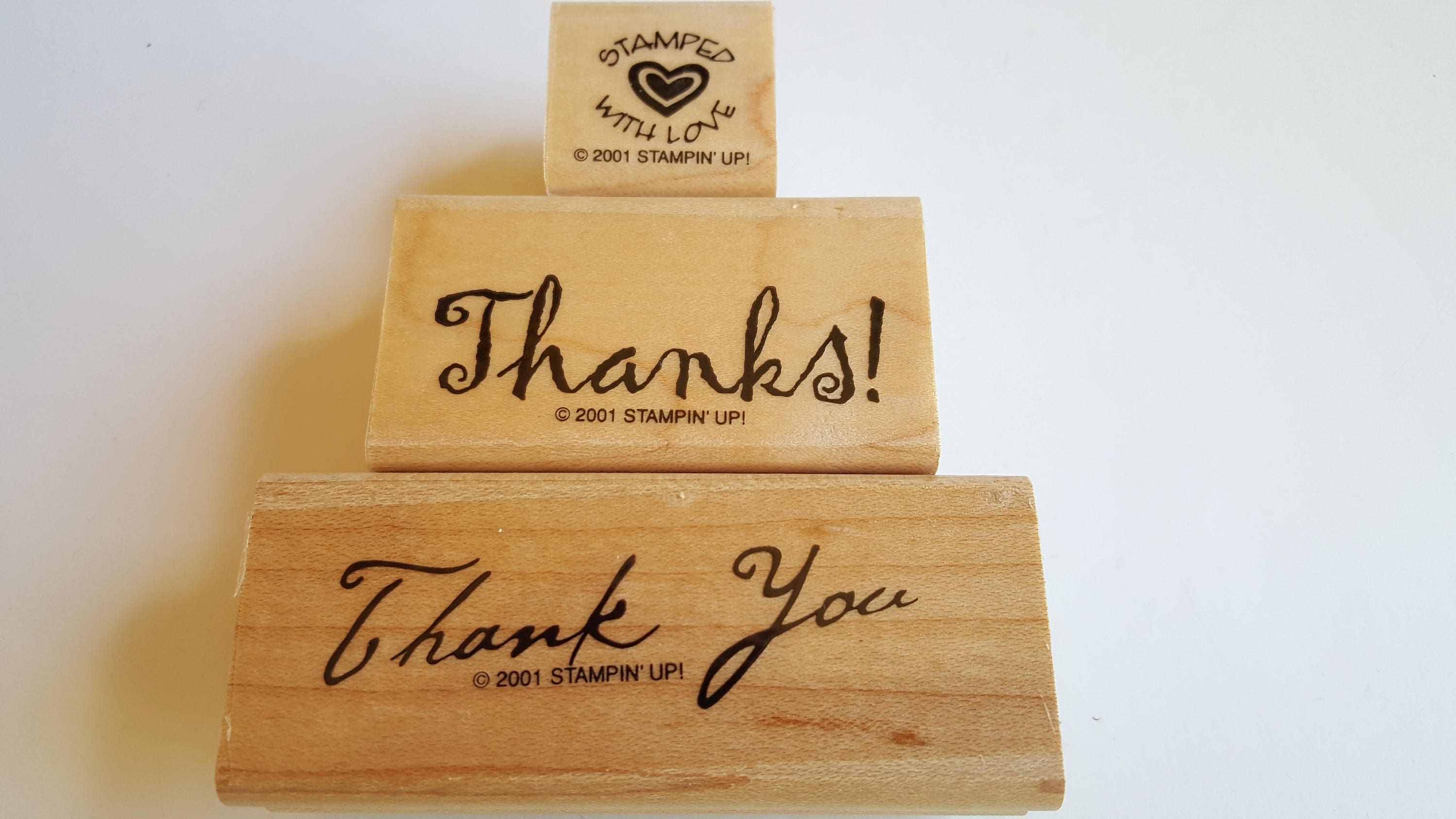 Many Thanks Stampin' Up Rubber Stamp Set Rubber - Etsy