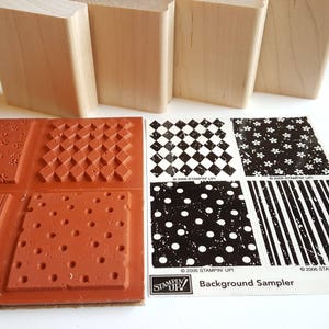 Background Sampler - Stampin&#39; Up! Rubber Stamp Set - Rubber Stamps - Stampin Up - Retired Stampin Up - Rubber Stamps Set - Background Stamps