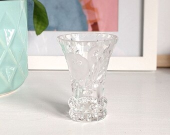 glass crystal mini bud vase/ liqueur shot glass