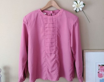 nwt pinky purple lightweight sheer blouse, large