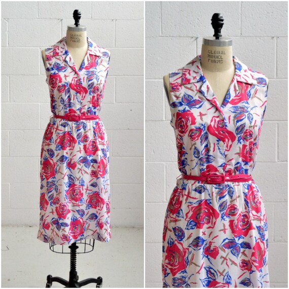 blue a line midi dress