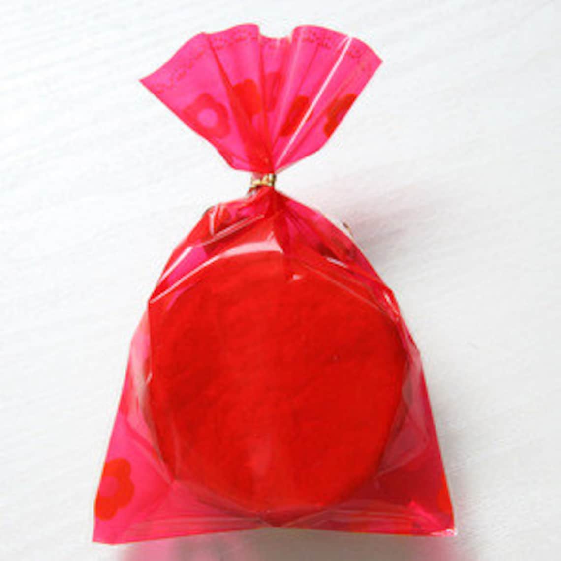Pack of 30 RED Christmas Cellophane Bags Perfect for Etsy