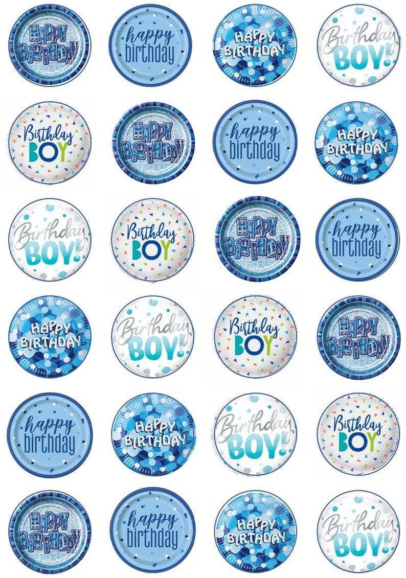 Happy Birthday Edible Cupcake Toppers Pack Of 24 Etsy UK happy-birthday-edible-cupcake-toppers-pack-of-24-etsy-uk