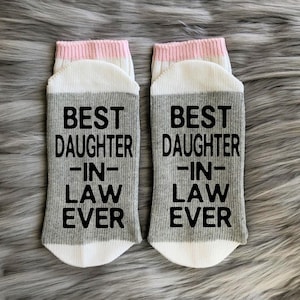 Meilleures chaussettes de sa belle-fille - Cadeau pour belle-fille - Cadeaux pour la famille