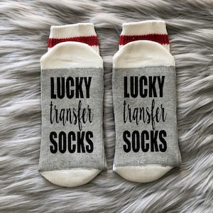 Lucky Transfer Socks-IvF Strong-IVF Socks-IVF Gifts-Fertility Gift-Fertility Socks-IvF Transfer Day-Infertility-Lucky IVF Socks