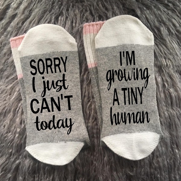 Growing a Tiny Human Mom Socks-New Mom Gifts-Mom to Be Gift-Pregnancy Gift-Pregnancy Socks-Baby Shower Gift-Gift for New Mom-Mom Gift