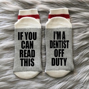 Dentist Off Duty Socks-Dentist Gift-Dentist Life-Future Dentist-Dentist Appreciation-Dental Student-Dentist est. 2024