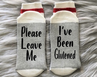 J'ai eu Glutened-Sans gluten-Chaussettes sans gluten-Maladie cœliaque-Cadeau cœliaque-Intolérance au gluten-Drôle sans gluten-Maman sans gluten