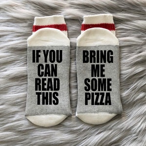 Pizza Socks-Pizza Gift-Bring me Some Pizza-Pizza Lover-Gifts for Mom-Gifts for Dad-Best Friend Gifts-Birthday Gifts