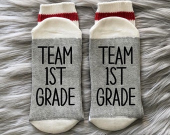 1st Grade-Back to School-Teacher-Teacher Gifts-Teacher Appreciation-Teacher Socks-Gift for Teachers-Teacher Gift Ideas-First Day of School