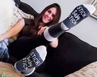 Stick Baby Stick IVF Socks-IVF Transfer Day Gift - Lucky IVF Socks
