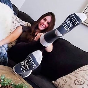 Stick Baby Stick IVF Socks-IVF Transfer Day Gift - Lucky IVF Socks