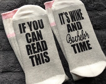 The Bachelor-Wine Socks-The Bachelor Gifts-The Bachelor Socks-It's Wine and Bachelor Time-The Bachelorette-Wine Gifts-Bachelor TV Show
