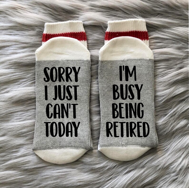 Retirement Socks-Retired AF-Retirement Gift-Retired 2024-Retirement Party-Funny Retirement-Gift for Retired-65th Birthday-Boss Gift-Coworker image 9