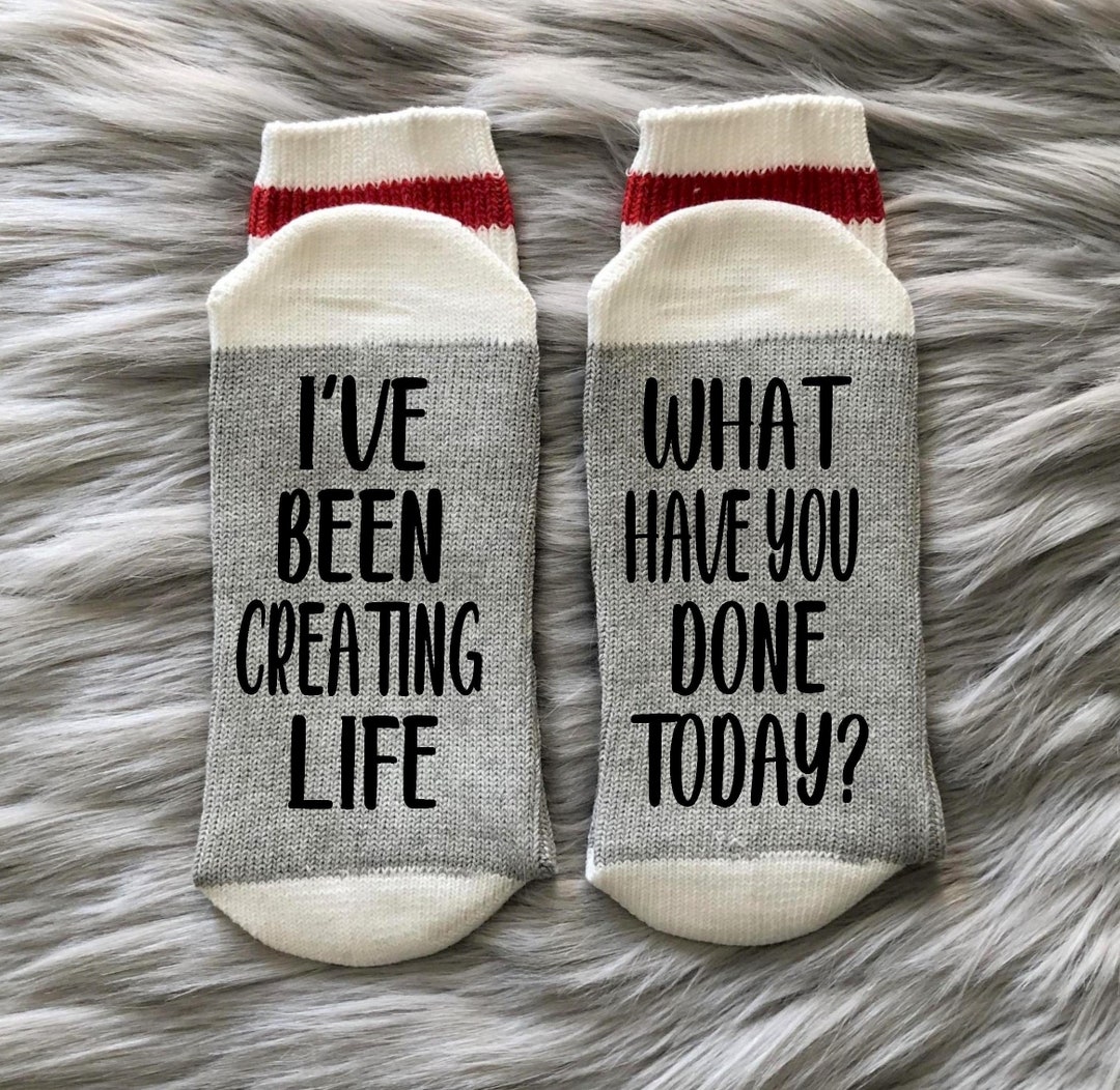 Pregnancy Announcement Socks Pregnancy Gift Gender Reveal Etsy