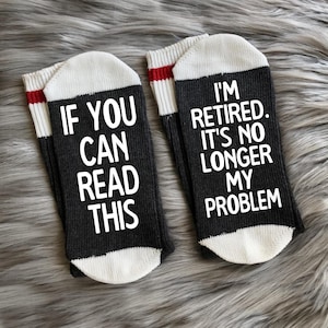 Retirement Socks-Retired AF-Retirement Gift-Retired 2024-Retirement Party-Funny Retirement-Gift for Retired-65th Birthday-Boss Gift-Coworker image 1