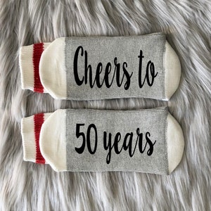 Cheers to 50 Socks-50th Birthday-Sock-50th Birthday Gift-Fifty Birthday-Best Friend Birthday Gift-Birthday Gift Idea-50th Gift Idea
