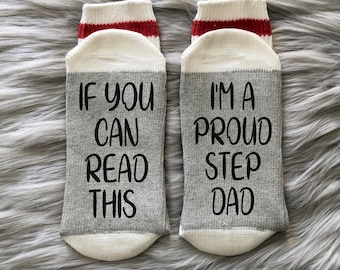 Proud Step Dad Socks- Step Dad Gift-My Favorite People Call Me Step Dad-Step Dad Gifts- Father's Day Gift - Best Stepdad Ever