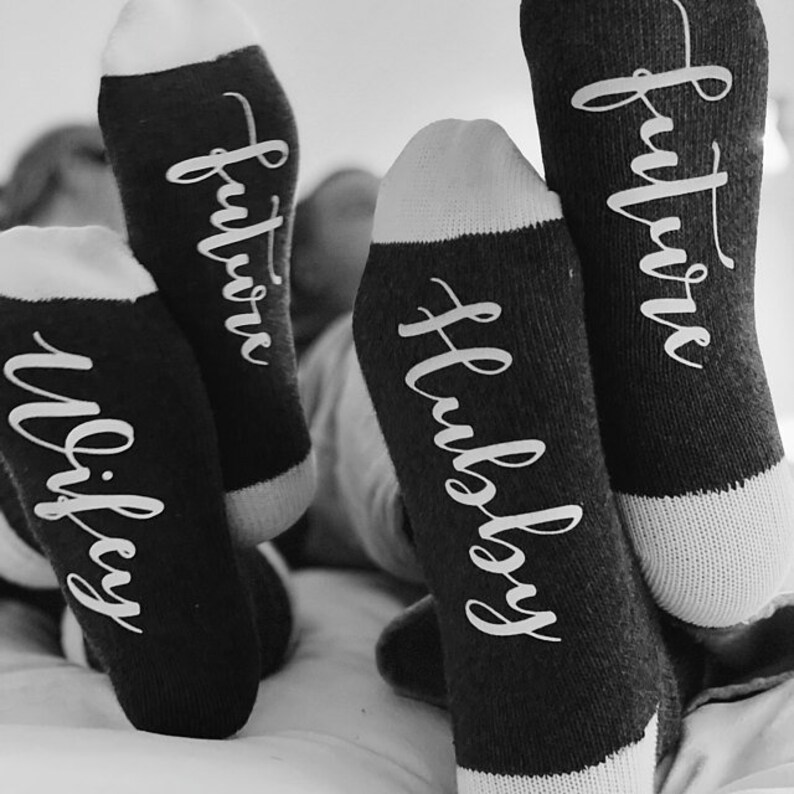 Custom Mrs. Gift-Bride-Engagement Gifts-Future Mrs-Bride Socks-Bride Gifts-Bachelorette Gifts-Wedding Gifts-Personalized Wedding Gift image 9