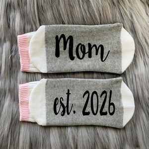 Dad est. 2026 Socks-Future Dad Gift-Gift for Dad-Baby Shower Gift-Pregnancy Gift-Pregnancy announcement-First time Dad Gift image 9
