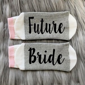 Future Bride Socks-Bride Gifts-Future Wifey-Engagement Gift-Bridal Shower Gift-Gift for Bride-Newly Engaged-Bride and Groom Gift