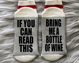 Wine Socks-Bottle of Wine Socks-Bring Me Socks-Wine Gifts Ideas-Best Friend Gift-Gifts for Mom