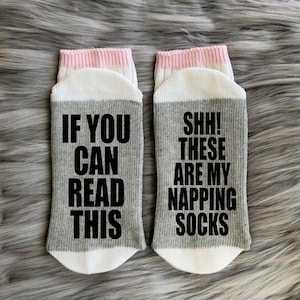 My Napping Socks-Pregnancy Socks -Expecting Mom Gift-Mom and Dad Socks-Mom to Be Gift-Dad to Be Gift-Baby Shower Gift
