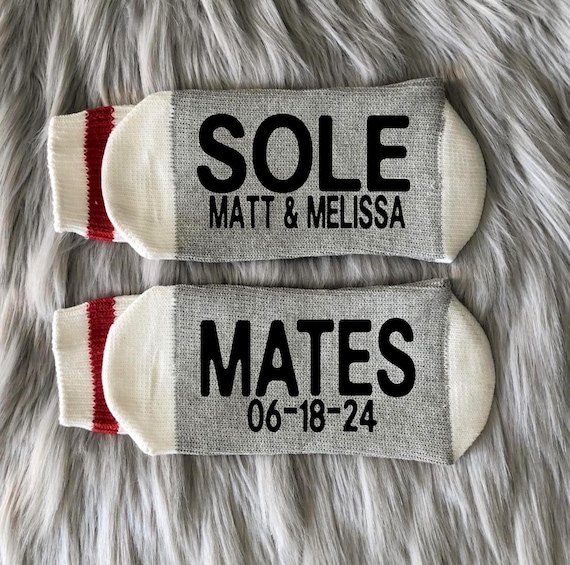 Cotton Anniversary Gift Socks -2nd Anniversary Socks-2 Year Anniversary-Couple Gifts-Mr and Mrs Gifts-Husband and Wife Gift