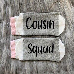 Cousin Squad - Cousin Gift - Cousin Socks - Cousin Birthday Gift - Best Cousin Ever- Cousin Tribe - Gift for Cousin - Best Friend Gift