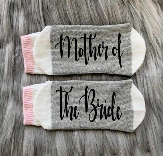 Brides Mother Gift, Mother of The Bride Socks, Unique Mother of The Bride Gifts, Wedding Day Socks, Wedding Gift, Mom Gift from Bride, Perfect Gift