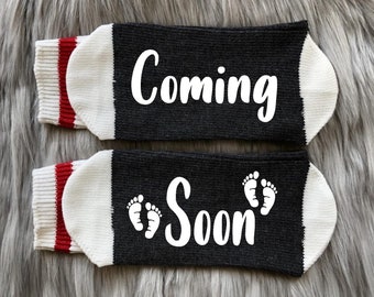 Coming Soon Labor and Delivery Socks-Pregnancy Socks-Baby Shower Gift-Hospital Socks-Push Gift-Maternity Gift-Maternity Socks