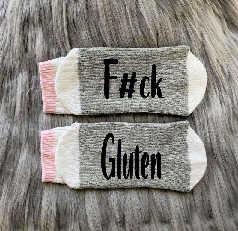 Gluten Free Gits-Socks-Celiac Disease-Celiac Gifts-Gluten Intolerance-Funny Gluten Free-Gluten Free Mom-Gluten Free Sister image 5