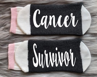 Cancer Survivo Socksr-Cancer Awareness-Cancer Gifts-Chemo Gift-Cancer Free