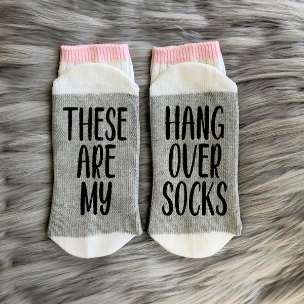 These are my Hangover Socks-Hungover AF-Hangover Gifts-Birthday Gift-Alcohol Gifts-Boyfriend Gift-Girlfriend Gift