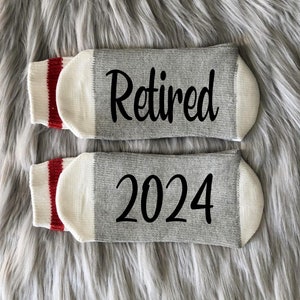 Retirement Socks-Retired AF-Retirement Gift-Retired 2024-Retirement Party-Funny Retirement-Gift for Retired-65th Birthday-Boss Gift-Coworker image 5
