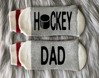 Hockey Dad Socks - Hockey Gifts - Hockey Life  -   Hockey Season - Hockey Lover Gift - Hockey Fan - Fathers Day Gift