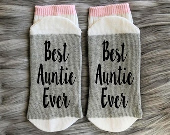 Aunt Socks - Best Auntie Ever - Sister Gift - Gift for an Aunt - Aunt Life - Aunt Gift- New Aunt Gifts - Auntie Gift - Aunt to Be