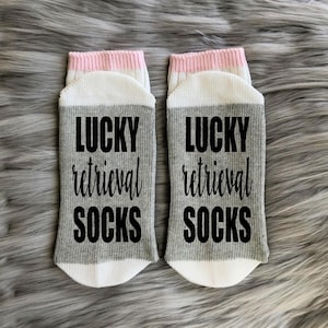 Lucky Retrieval Socks-IvF Strong-IVF Socks-IVF Gifts-Fertility Gift-Fertility Socks-IvF Transfer Day-Infertility-Lucky IVF Socks