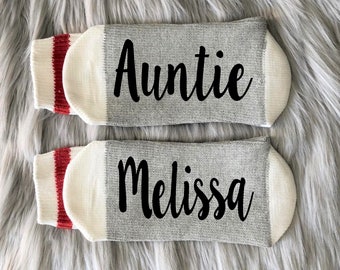 Aunt Socks - Gift for an Aunt - Aunt Squad - Aunt Life - Best Aunt Ever - New Aunt Gifts - Auntie Gift - Aunt Birthday - Promoted to Aunt