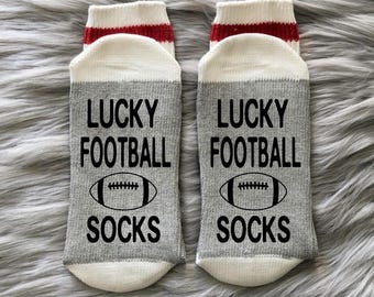 Lucky Football Socks: Personalized Game Day Gift