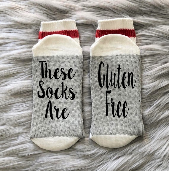 Gluten Free Gits-Socks-Celiac Disease-Celiac Gifts-Gluten Intolerance-Funny Gluten Free-Gluten Free Mom-Gluten Free Sister