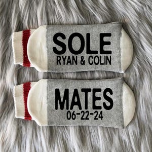 Anniversary Socks - Gay Couple Gift - His and His - Gay Wedding Anniversary - Same Sex Marriage - Mr and Mr - Pride Gift - LGBTQ