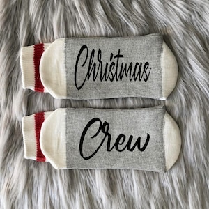 Christmas Crew Socks - Christmas 2025 -Family Christmas Socks - Family Christmas Gift - Personalized Christmas Gifts - Christmas Party Gift
