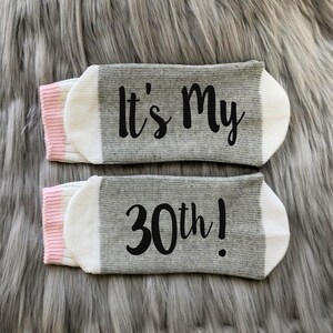 Thirty AF Socks30th Birthday-Birthday Socks-30th Birthday Gift-Best Friend Birthday Gift image 7