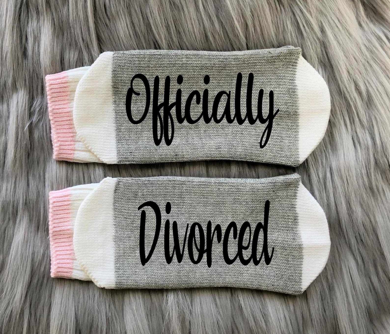 Officially Divorced Divorce Socks Divorce Gift Break up Etsy