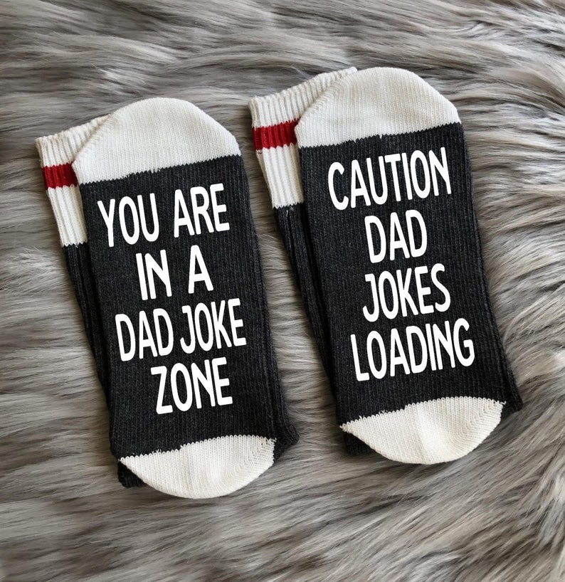 Dad Jokes Are How Eye Roll Dad Jokes Socks Funny Dad Gift Etsy