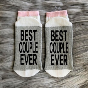 Best Couple Ever Socks-  Matching Couples Gift -Anniversary Socks - Cotton Anniversary - Anniversary Gift - Wedding Anniversary Gift