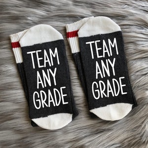 1st Grade-Back to School-Teacher-Teacher Gifts-Teacher Appreciation-Teacher Socks-Gift for Teachers-Teacher Gift Ideas-First Day of School image 2